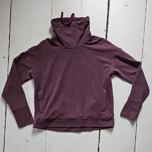 Purple Sweatshirt with Drawstring